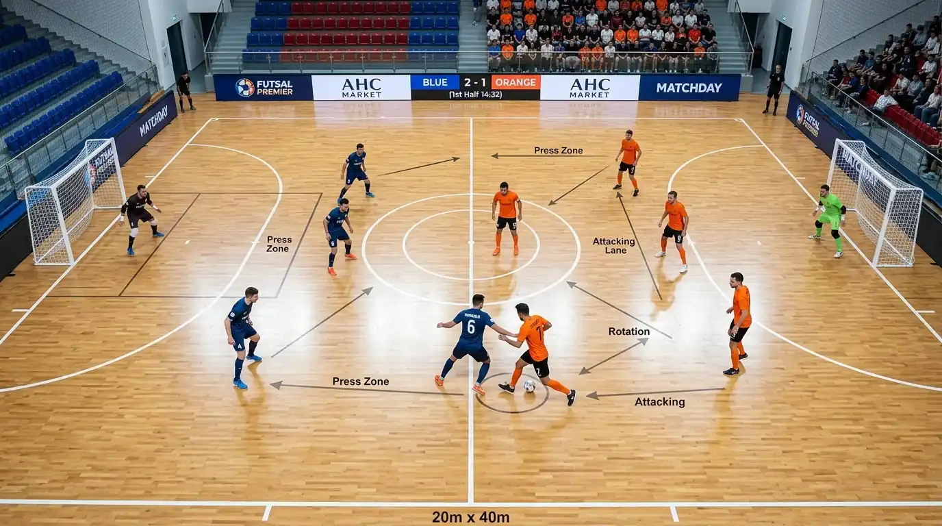 Zweiweg-Markt beim Asian Handicap im Futsal