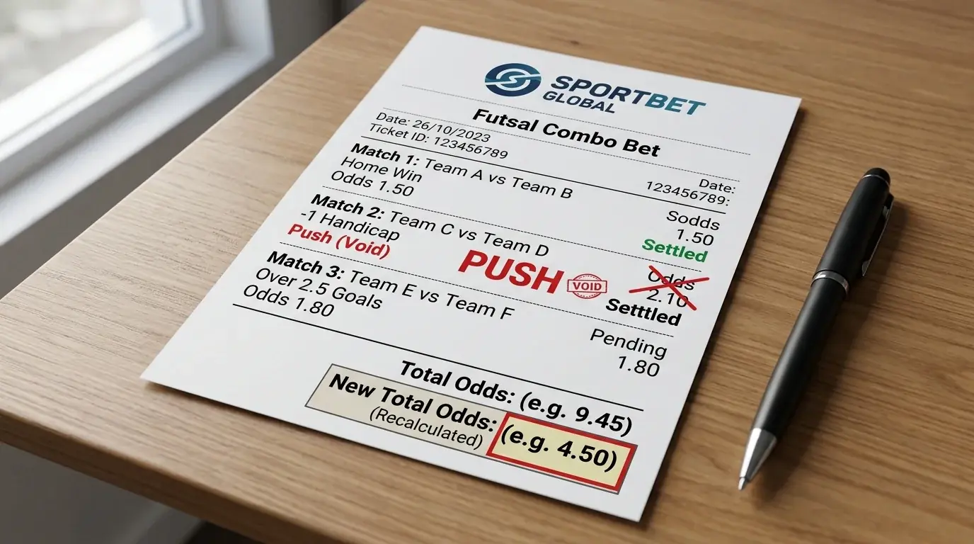 Push-Szenario in der Futsal-Kombiwette