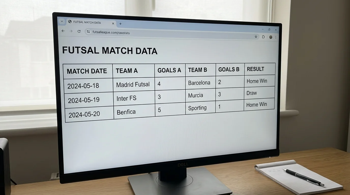 Futsal-Datenanalyse ohne xG-Metriken
