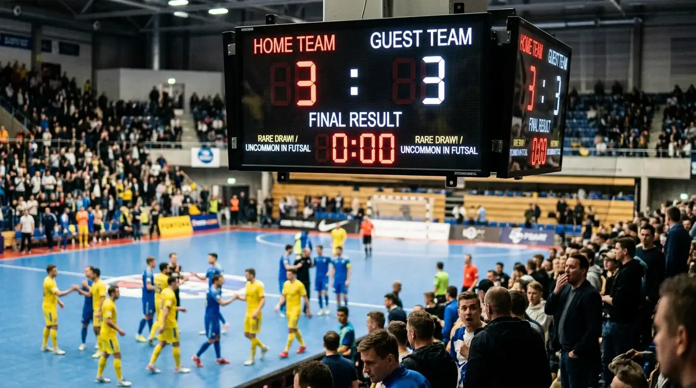 Seltenheit des Unentschiedens beim Futsal