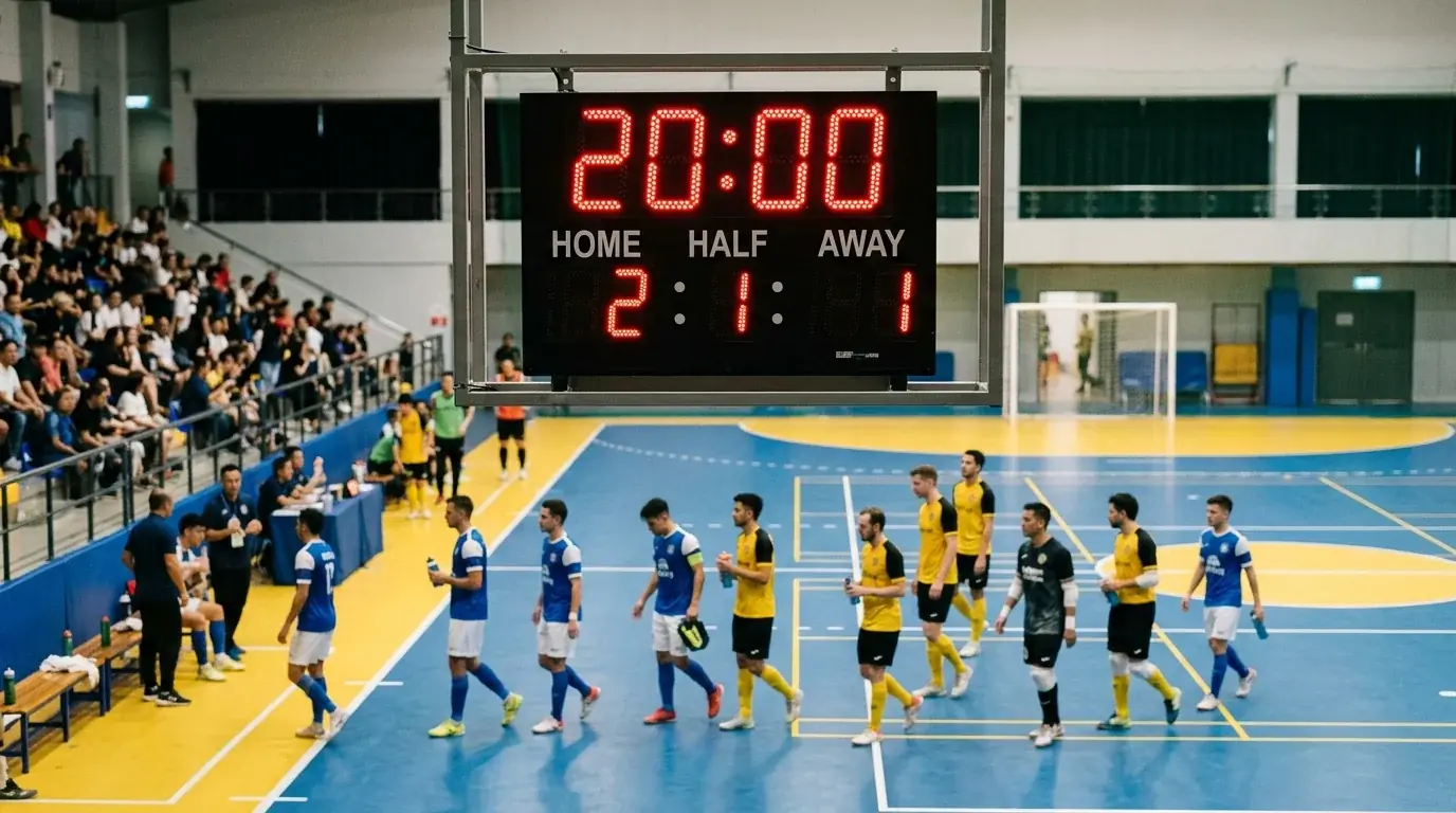 20 Minuten Netto-Spielzeit pro Futsal-Halbzeit