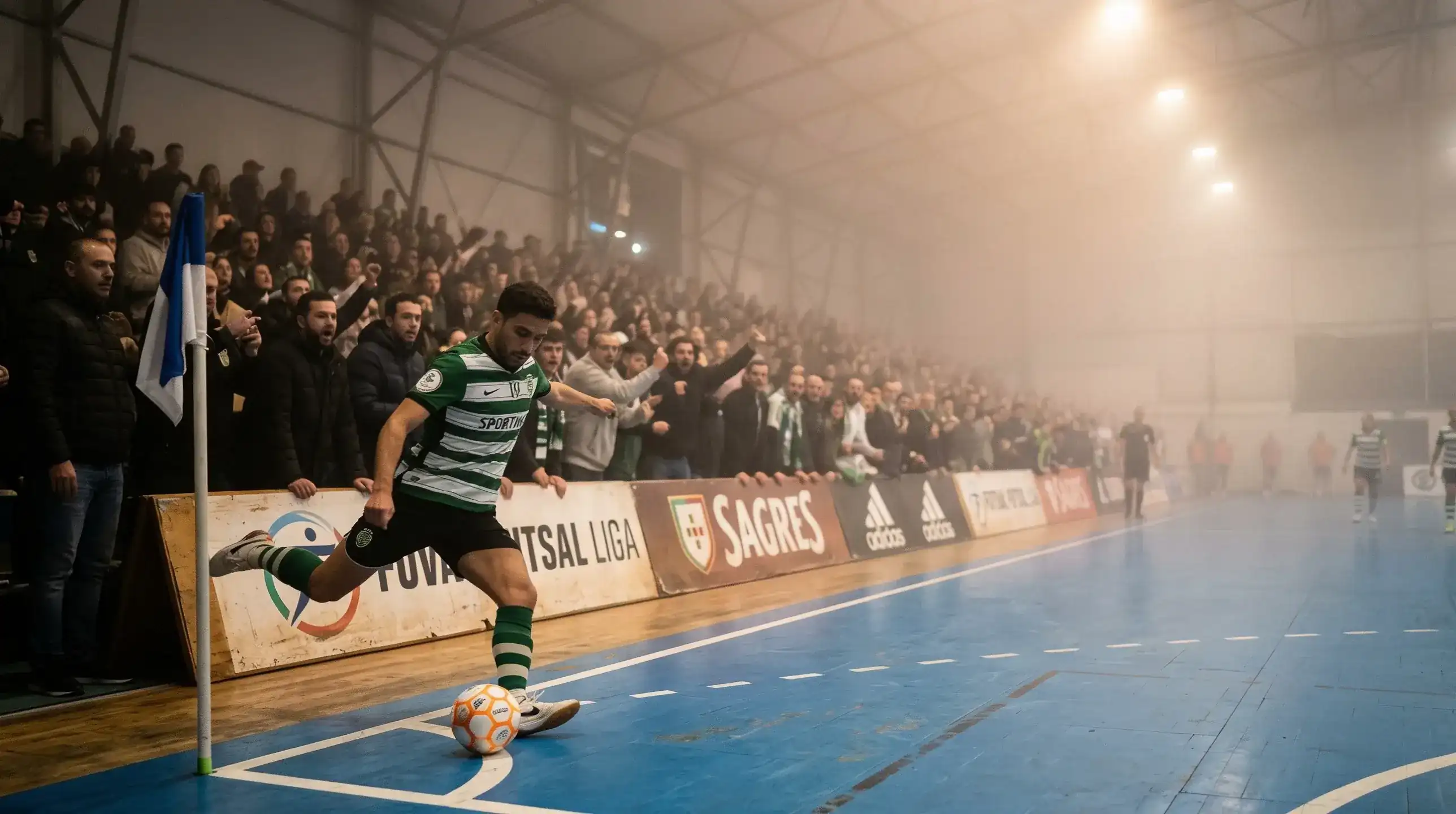 Nähe der Zuschauer in der Futsal-Halle