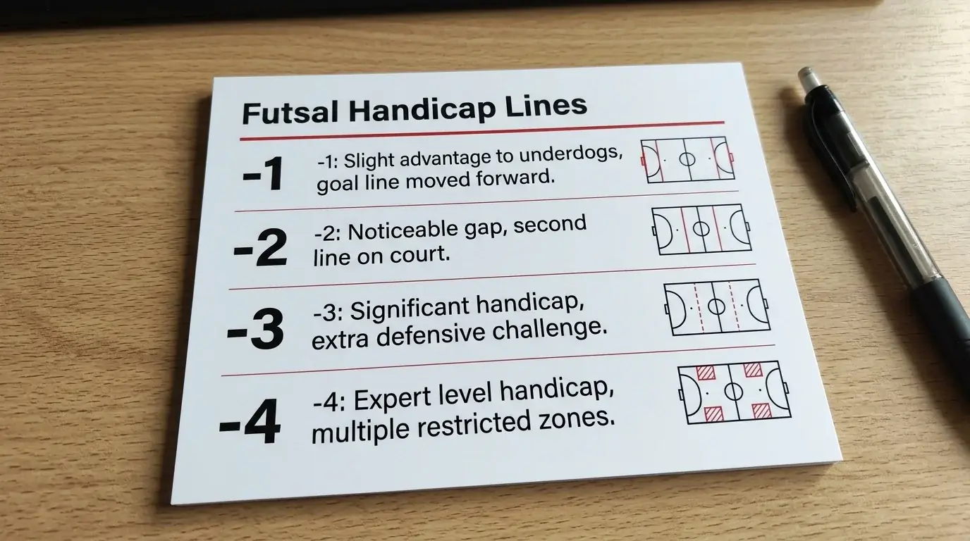 Übersicht der Futsal-Handicap-Linien