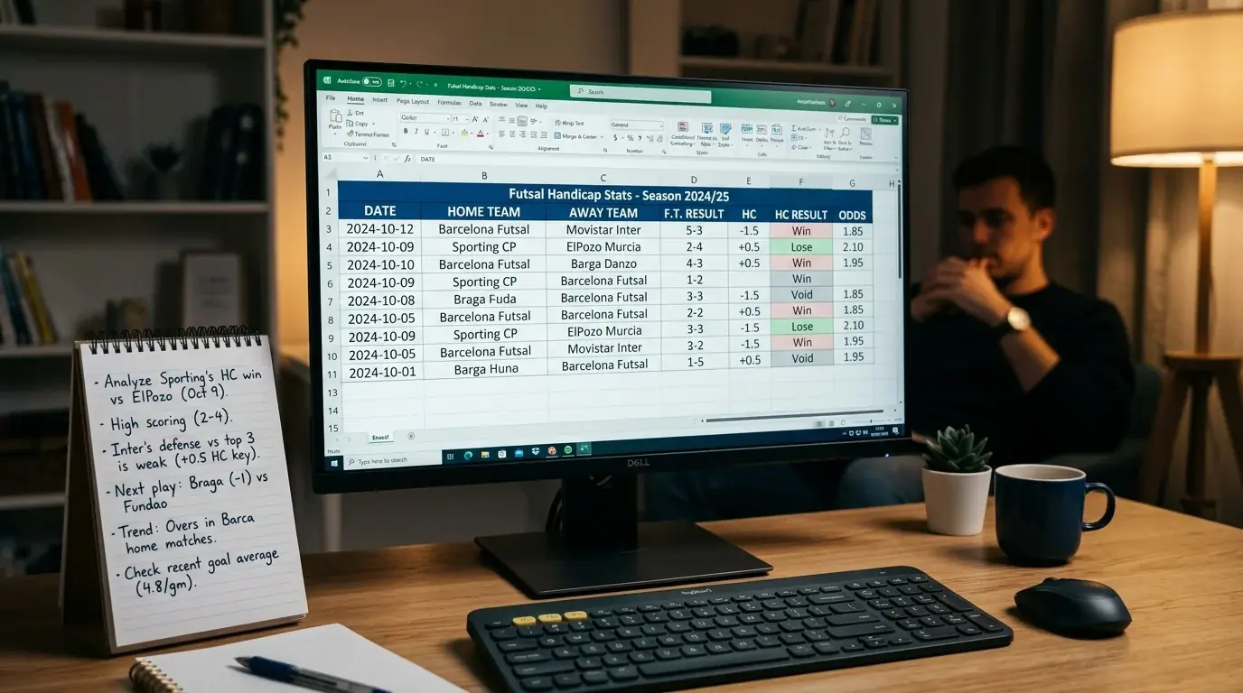 Futsal-Statistiken für Handicap-Wetten und Datenanalyse