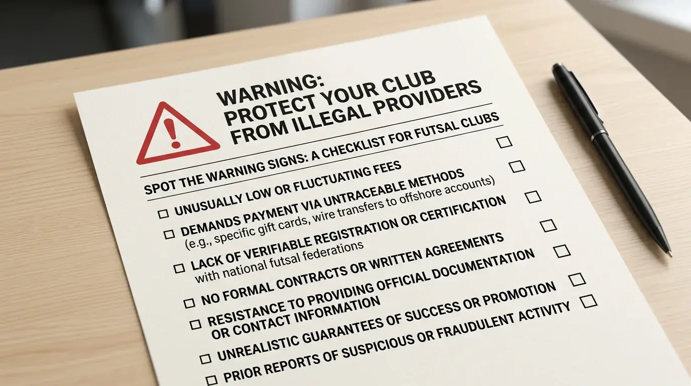 Warnsignale illegaler Futsal-Wettanbieter
