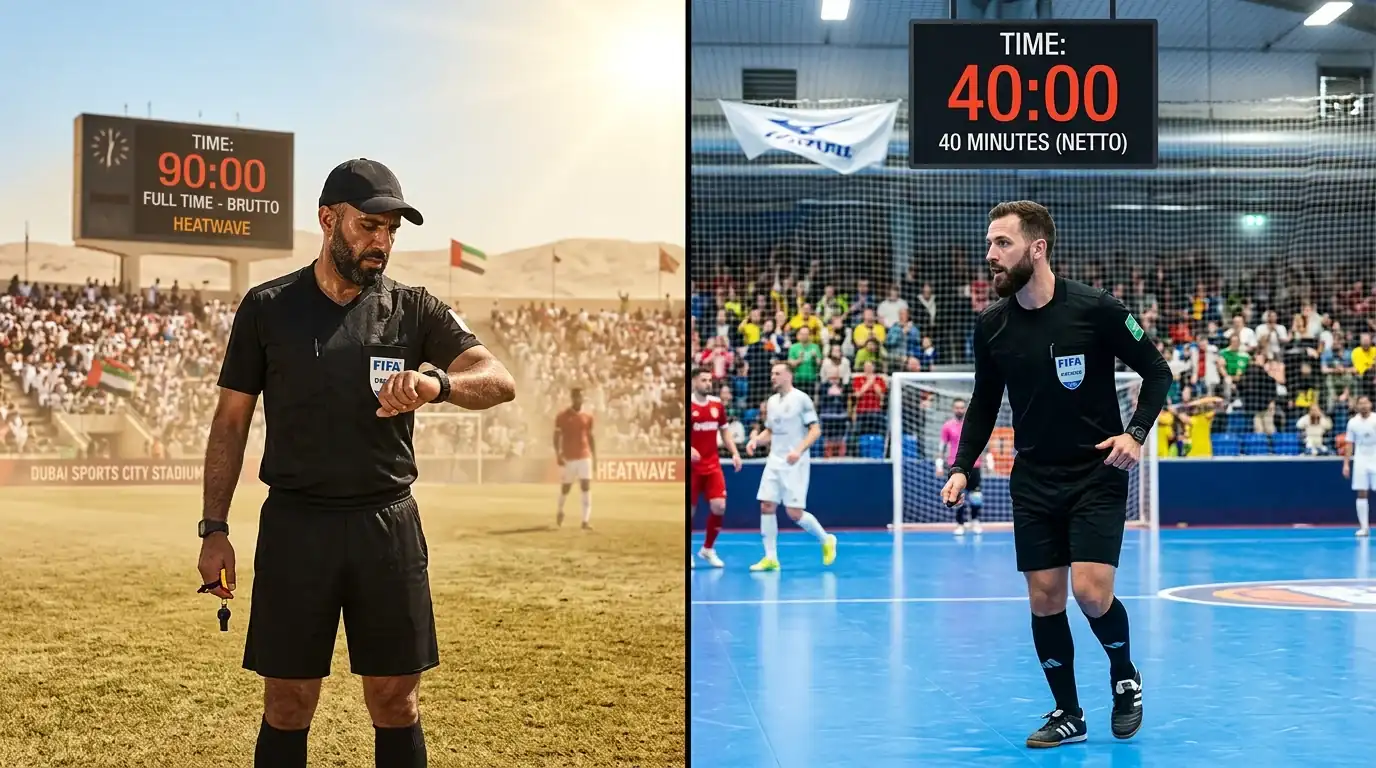 Vergleich Netto vs Brutto Spielzeit Futsal