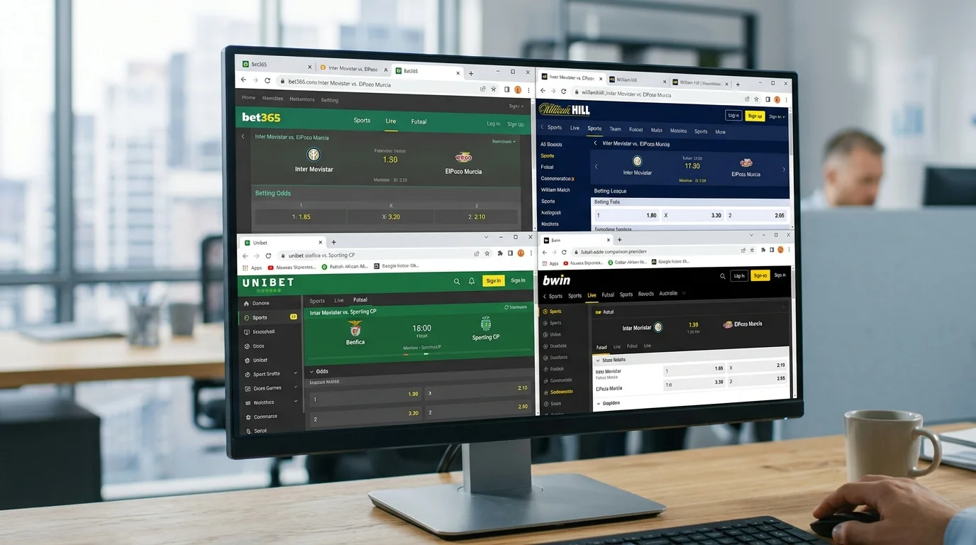 Quotenvergleich verschiedener Futsal-Anbieter