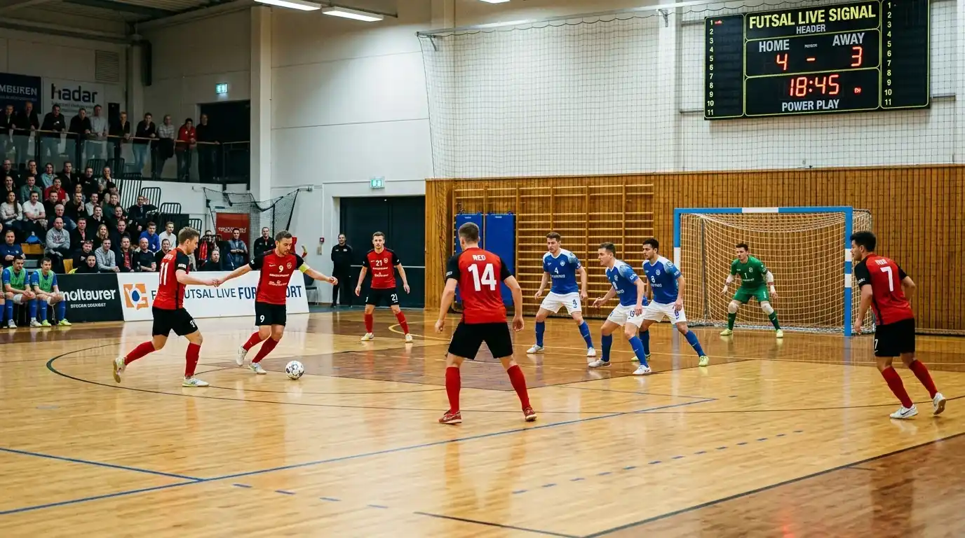 Futsal-Power-Play mit fünftem Feldspieler als Live-Wett-Signal
