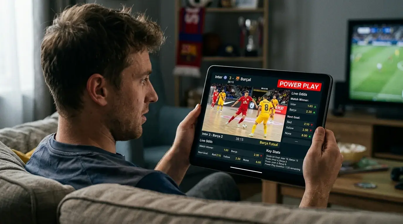 Power Play als Live-Wett-Signal beim Futsal