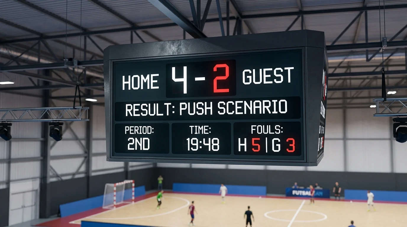 Ergebnisse die einen Push beim Futsal auslösen