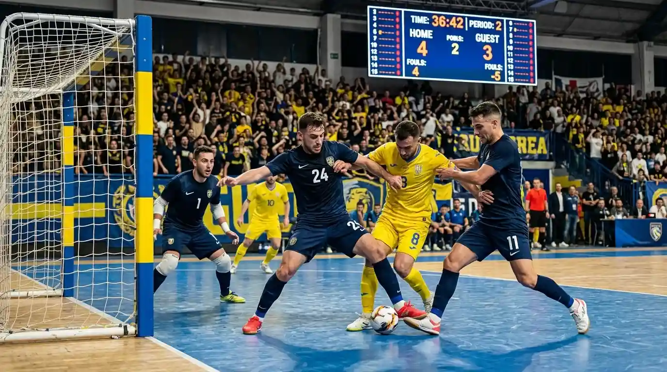 Torproduktion in der zweiten Futsal-Halbzeit