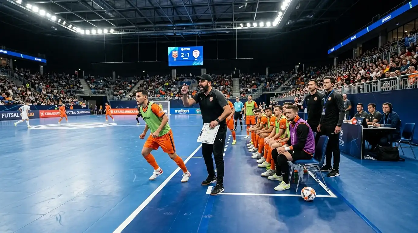 Wechselzone beim fliegenden Futsal-Wechsel