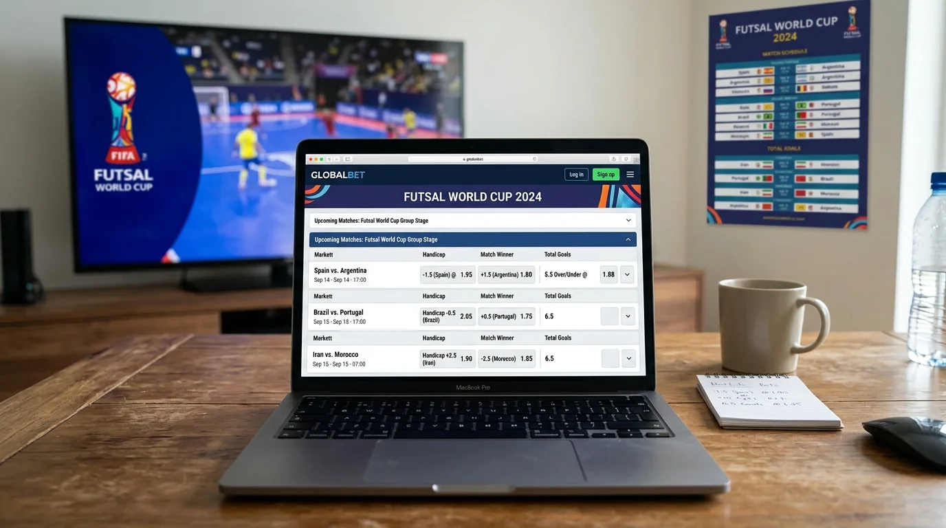 Markttiefe bei Futsal-WM Handicap-Wetten